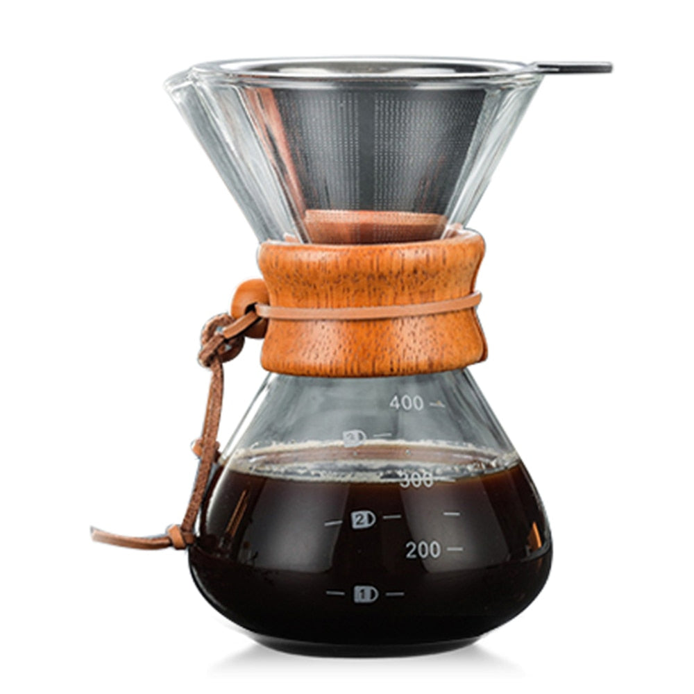 High-Temperature Resistant Glass Coffee Maker